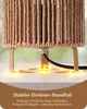 EDISHINE, lot de 2 lampes de chevet, abat-jour en corde de Voir les images du produit 4