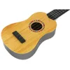 Ukelele para niños, instrumento musical de madera natural Vista previa de la imagen del producto 3