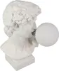 riess-ambiente Tischlampe DAVID 30cm weiß Polyresin Büste Produktbild-Vorschau 8