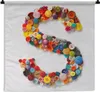 MuchoWow® Wandteppich Wandbehang Der Buchstabe S wird durch Produktbild-Vorschau 1