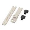 Two watch straps and two black connectors on a white background. Produktbild-Vorschau