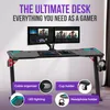 Avalo Bureau Gaming - 120x60x73 cm - Bureau de jeu avec Voir les images du produit 2