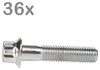 36 skrutiek na ráfiky M7x32 z chrómovanej ocele pre ráfiky Náhľad obrázku produktu 1
