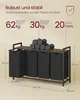 A product image showing a laundry basket with four compartments and a shelf above, with text overlays indicating dimensions and weight capacities. Produktbild-Vorschau