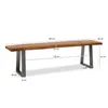 FineBuy Esszimmerbank 180x40x45,5 cm Akazie Massivholz / Produktbild-Vorschau 3