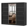 Armoire à portes coulissantes Armoire 250cm noir/noir avec Voir les images du produit 1