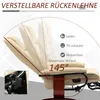 HOMCOM Relaxačné kreslo s funkciou polohovania, podnožka do Náhľad obrázku produktu 4