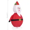 vidaXL decorazione natalizia Babbo Natale LED tessuto 90 cm Anteprima dell’immagine prodotto 11