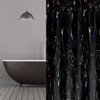 Textil Duschvorhang Black Stone Marmor Schwarz 240x200 cm Produktbild-Vorschau 1