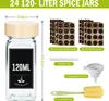 A product image displaying a spice jar and its accessories, along with labels and dimensions. Náhled obrázku produktu