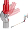 A close-up of a red and silver vacuum cleaner adapter, with ghosted images showing its articulation and a smaller inset image of it attached to a vacuum cleaner. Náhled obrázku produktu