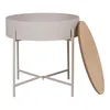 Sisco table basse , table d'angle Ø40cm beige, gris. Voir les images du produit 5