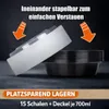 BigDean Meal Prep Boxen 700 ml – 15 runde Schalen mit Produktbild-Vorschau 6