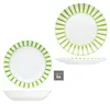 12dílný jídelní servis Split green stripes porcelánový Náhled obrázku produktu 4
