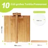 Upgraded Holz-Tortillapresse 10 Zoll – Rotierend & mit Produktbild-Vorschau 2