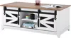 SucceBuy 48" Farmhouse Couchtisch, rechteckiger Tisch mit 2 Produktbild-Vorschau 1