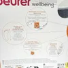 A close-up of a product information sheet with various features and specifications. Produktbild-Vorschau