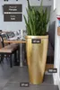 VIVANNO Bac à plantes en fibre de verre CITY rond, aspect Voir les images du produit 4
