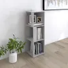 vidaXL rohový regál Concrete Grey 33x33x100 cm Dřevěný Náhled obrázku produktu 2