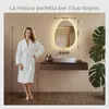 S'AFIELINA 60×45 cm Specchio asimmetrico LED - Specchio da Anteprima dell’immagine prodotto 3