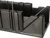 A black plastic miter box is shown from a slightly elevated angle. Produktbild-Vorschau