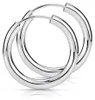 MATERIA 925 Sterling Silber Creolen Ohrringe klein 15mm - Ø Produktbild-Vorschau 1