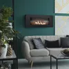 Wandkamin Bioethanol DELTA FLAT schwarz mit Verglasung Produktbild-Vorschau 8