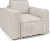 Sofaset Designersofa VAJANA 3-2-1 Stoff Tilia Creme Produktbild-Vorschau 4
