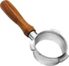 A close-up, isolated shot of a portafilter for an espresso machine. Náhled obrázku produktu