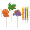 Candele per torta dinosauri 12pz - Anteprima dell’immagine prodotto 2