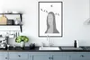 MuchoWow® Gerahmtes Poster Mona Lisa - Vögel - Schwarz - Produktbild-Vorschau 4