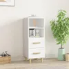 vidaXL Sideboard Blanc 34,5x34x90 cm Bois composite Voir les images du produit 1