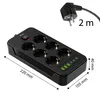 Vayox Steckdosenleiste 6-Fach Schuko 2m Schwarz | Produktbild-Vorschau 5