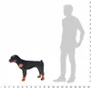 vidaXL Plüschtier Hund Rottweiler Stehend Plüsch Schwarz Produktbild-Vorschau 3