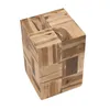 BEISTELLTISCH "PUZZLE" | Teak | Holz Blumen Hocker, Produktbild-Vorschau 5