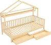 Letto per bambini Sweiko in legno, letto per bambini con Anteprima dell’immagine prodotto 7