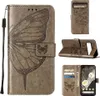 Lederhülle für Google Pixel 8 Schmetterling Prägung Flip Produktbild-Vorschau 1