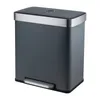 SVITA LT2X30 Mülleimer 60l Treteimer 2 Fächer mit Deckel Produktbild-Vorschau 3
