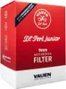 A red and white cardboard box for Vauen Dr. Perl junior 9mm activated carbon filters. Produktbild-Vorschau