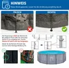 HAF - Swing Metal Frame Pool rund Grau Fischgräte (Ø 366 Produktbild-Vorschau 7