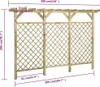 vidaXL Gitterzaun mit Pergola-Oberteil 300x50x200cm Kiefer Produktbild-Vorschau 7