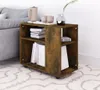 vidaXL Stolik boczny dąb wędzony 70x35x55 cm materiał Podgląd zdjęcia produktu 3