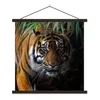 MuchoWow® Textilposter Tiger - Blätter - Dschungel - Tiere Produktbild-Vorschau 1
