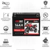 LANGZEIT YB16AL-A2 GEL Motorradbatterie 16Ah 12V 310AEN GEL Produktbild-Vorschau 2