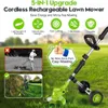 Kabellos Akku-Rasentrimmer mit Rädern, 2000 mAh, 650 W, Produktbild-Vorschau 6