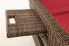 CLP Polyrattan Sofa Ancona 5mm braun-meliert Polsterfarbe Produktbild-Vorschau 6