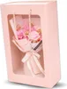 Set regalo con un bouquet di profumati fiori di sapone rosa Anteprima dell’immagine prodotto 2