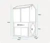 Greenspot Lavish Mini Skleník - 100x80x178cm Palisandr Náhled obrázku produktu 8