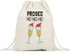 Prosec Ho Ho Ho Turnbeutel Weihnachten Witzig Lustig Produktbild-Vorschau 1