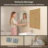 S'AFIELINA Badezimmerspiegel mit LED-Beleuchtung, 60 x 70 Produktbild-Vorschau 13